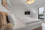 Bett - Luxus Suite 7 mit Sauna und Meerblick - Top-Hundeurlaub