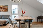 Küche / Küchenzeile - Luxus Suite 7 mit Sauna und Meerblick - Top-Hundeurlaub