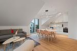 Wohnzimmer - Luxus Suite 8 mit Balkon und Fahrstuhl - Top-Hundeurlaub