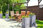 Terrasse - Ferienhaus "Lütt Eiland" - Top-Hundeurlaub
