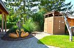 Garten - Ferienhaus "Lütt Eiland" - Top-Hundeurlaub