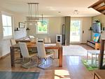 Wohnbereich mit integrierter Küche - Ferienhaus "Sarcander" - Top-Hundeurlaub