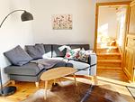 Wohnzimmer - Hofgut Bisdamitz - Ferienhaus "Alte Mühle" - Top-Hundeurlaub