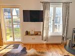 Wohnzimmer - Hofgut Bisdamitz - Ferienhaus "Alte Mühle" - Top-Hundeurlaub