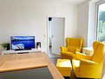 Wohnzimmer - Groß Stresow - Ferienwohnung  "Vilm", EG links - Top-Hundeurlaub