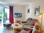 Wohnzimmer - Ferienwohnungen am Hochzeitsberg 3A - Fewo 2 - Top-Hundeurlaub