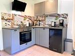 Küche / Küchenzeile - Hofgut Bisdamitz - Ferienhaus Knoff - Top-Hundeurlaub