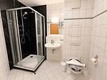Badezimmer - Haus Arkonablick - Fewo 1.04 Dünenblick - Top-Hundeurlaub