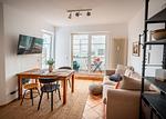 Wohnzimmer - Villa Tizian -  Ferienappartement Hygge - Top-Hundeurlaub