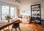 Wohn-Esszimmer - Villa Tizian -  Ferienappartement Hygge - Top-Hundeurlaub