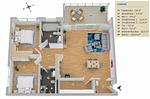 Ferienwohnung Inselsuite Malchow Grundriss - Inselsuite - Top-Hundeurlaub