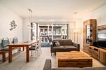 Ferienwohnung Pusteblume in Malchow offener Wohnbereich mit Zugang zur Terrasse - Pusteblume - Top-Hundeurlaub