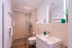 Ferienwohnung Inselzauber in Malchow - Badezimmer mit Dusche - Inselzauber - Top-Hundeurlaub