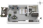 Ferienwohnung Kleine Strandburg Ostseebad Wustrow ZweiWasser Alte Seefahrtschule Grundriss - Kleine Strandburg - Top-Hundeurlaub
