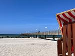 Ferienwohnung Großer Strandkorb Ostseebad Wustrow ZweiWasser Alte Seefahrtschule Entspannen am Strand - Großer Strandkorb - Top-Hundeurlaub