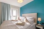 Ferienwohnung Stranddomizil Ostseebad Wustrow ZweiWasser Alte Seefahrtschule Schlafzimmer - Stranddomizil - Top-Hundeurlaub