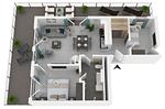 Ferienwohnung Strandluft Ostseebad Wustrow ZweiWasser Alte Seefahrtschule Grundriss - Strandluft - Top-Hundeurlaub