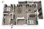 Ferienwohnung Strandliebe Ostseebad Wustrow ZweiWasser Alte Seefahrtschule Grundriss - Strandliebe - Top-Hundeurlaub