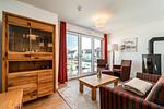 Ferienwohnung Müritzquartier No.13 Hafenresidenz Waren (Müritz) - Wohnzimmer mit Hafenblick - Müritzquartier No.13 - Top-Hundeurlaub