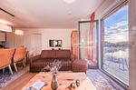 Ferienwohnung Müritzquartier No.13 Hafenresidenz Waren (Müritz) - Wohnzimmer mit Hafenblick - Müritzquartier No.13 - Top-Hundeurlaub
