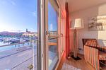 Ferienwohnung Müritzquartier No.13 Hafenresidenz Waren (Müritz) - Wohnzimmer mit Seeblick - Müritzquartier No.13 - Top-Hundeurlaub