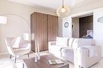 Ferienwohnung Dünenlounge Ostseebad Wustrow ZweiWasser Alte Seefahrtschule Heller Wohnbereich - Dünenlounge - Top-Hundeurlaub
