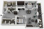 Ferienwohnung Wellenmeer Ostseebad Wustrow ZweiWasser Alte Seefahrtschule Grundriss - Wellenmeer - Top-Hundeurlaub