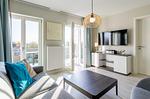 Ferienwohnung Sonnenaufgang Ostseebad Wustrow ZweiWasser Alte Seefahrtschule Helles Wohnzimmer - Sonnenaufgang - Top-Hundeurlaub