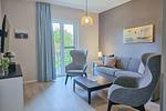 Ferienwohnung Kroonkieker Ostseebad Wustrow - ZweiWasser Alte Seefahrtschule Wohnzimmer - Kroonkieker - Top-Hundeurlaub