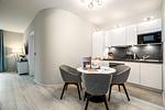 Ferienwohnung Wiesenkieker Ostseebad Wustrow - ZweiWasser Alte Seefahrtschule Essbereich - Wiesenkieker - Top-Hundeurlaub