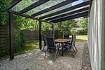 Ferienhaus Zander Fuenfseen überdachte Terrasse - Zander - Top-Hundeurlaub