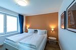 Ferienwohnung Wasserlilie Malchow Schlafzimmer mit Doppelbett - Wasserlilie - Top-Hundeurlaub