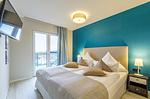 Ferienwohnung Sommerzeit Ostseebad Wustrow ZweiWasser Alte Seefahrtschule Schlafzimmer - Sommerzeit - Top-Hundeurlaub