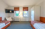 Ferienwohnung Haubentaucher Schlafzimmer mit zwei Einzelbetten - Haubentaucher - Top-Hundeurlaub