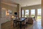 Ferienwohnung Sonnengott in Wustrow - Blick in den offenen Wohnberreich - Sonnengott - Top-Hundeurlaub