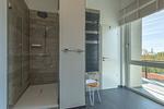 Ferienwohnung Sonnengott in Wustrow - Blick in das Badezimmer mit Dusche - Sonnengott - Top-Hundeurlaub