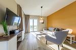 Ferienwohnung Boddenstuv Ostseebad Wustrow - ZweiWasser Alte Seefahrtschule Wohnzimmer - Boddenstuv - Top-Hundeurlaub