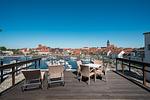 Ferienwohnung Auszeit Hafenresidenz Waren (Müritz) - Blick von der Dachterrasse über Waren - Auszeit - Top-Hundeurlaub