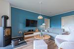 Apartment Yoga-Oase Krakow am See – Gemütliches Wohnzimmer mit Kamin und modernem Design - Waldameise - Top-Hundeurlaub
