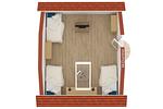 Ferienhaus Himmelblau in Jabel Grundriss - Himmelblau - Top-Hundeurlaub