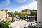 Ferienhaus Wasserblick Inselstadt Malchow - untere Terrasse Ausblick zum See - Wasserblick - Top-Hundeurlaub