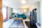 Ferienhaus Wasserblick Wohnbereich mit Kamin - Wasserblick - Top-Hundeurlaub