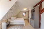 Ferienhaus Wasserblick Schlafzimmer mit Doppelbett - Wasserblick - Top-Hundeurlaub