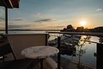 Panorama Suite Waren Terrassen Ausblick in den Abendstunden - Panorama Suite - Top-Hundeurlaub