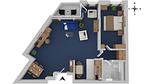 Ferienwohnung Ankerplatz Aparthotel Zingst - Grundriss - Ankerplatz - Top-Hundeurlaub