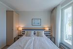 Ferienwohnung Bina Zingst - Schlafzimmer mit Doppelbett - Bina - Top-Hundeurlaub