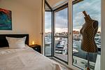 Ferienwohnung Wohlfühloase Hafenresidenz Waren (Müritz) - Ausblick Schlafzimmer - Wohlfühloase - Top-Hundeurlaub