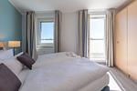 Ferienwohnung Ostseesonne Zingst - Schlafzimmer mit direktem Zugang zum Balkon - Ostseesonne - Top-Hundeurlaub