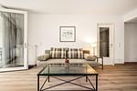 Ferienwohnung Seebär in Zingst - Blick auf die Couch im Wohnzimmer - Seebär - Top-Hundeurlaub