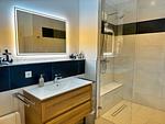 Badezimmer - Ferienappartement Nr. 14, Baumwipfelnest - Top-Hundeurlaub